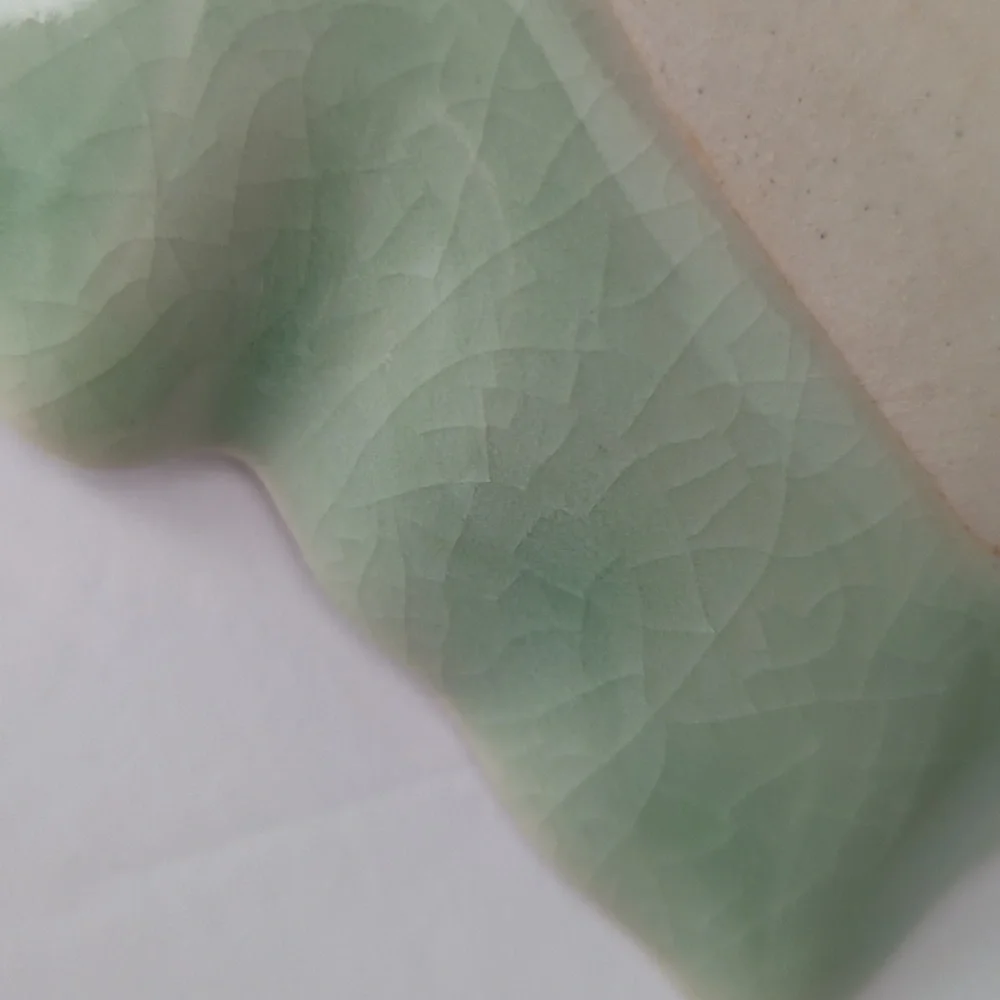 Cabbage Leaf Shape Chip & Dip Server Baan Celedon Thailand Grape Leaf